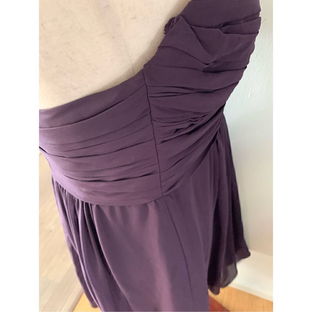 Bill Levkoff Purple strapless dress size 14 - Picture 7 of 10
